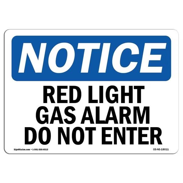 Safety Sign, OSHA Notice, 12